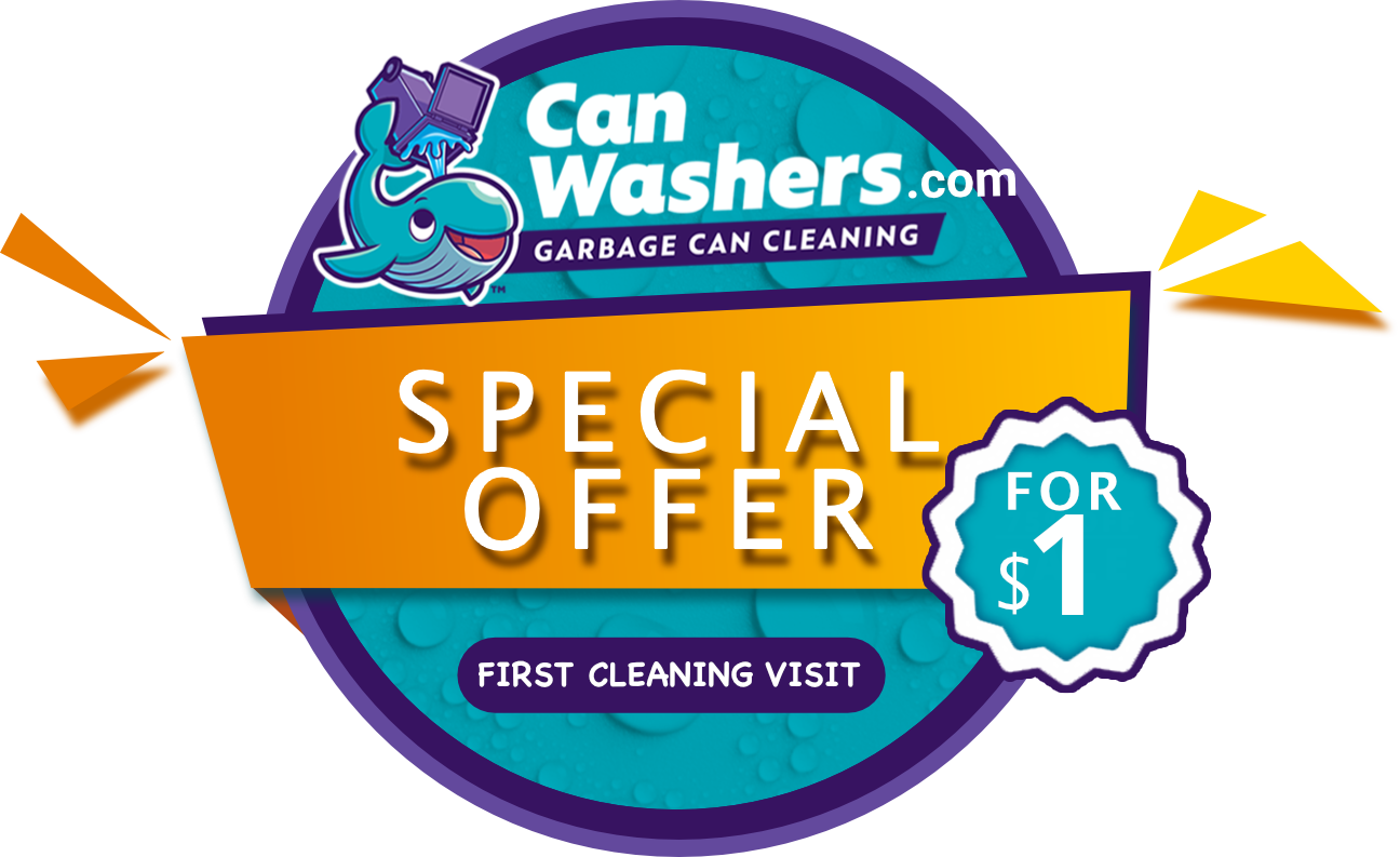 CanWashers.com $1 garbage can cleaning offer