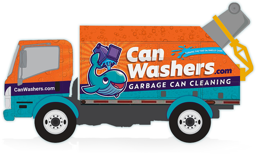Can Washers garbage can cleaning truck
