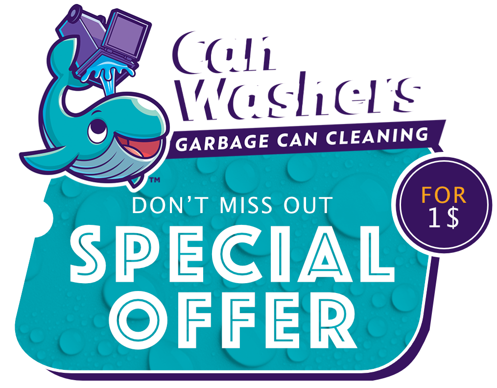 Can Washers garbage can cleaning $1 offer